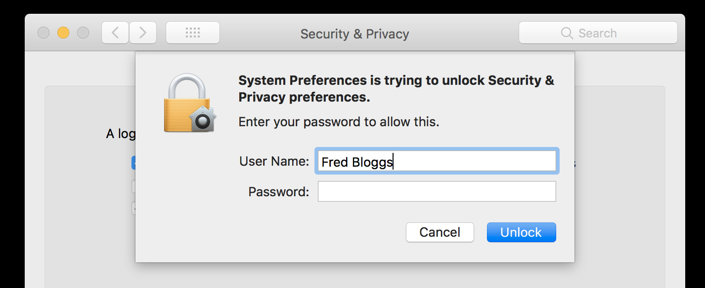 how to get admin password on mac